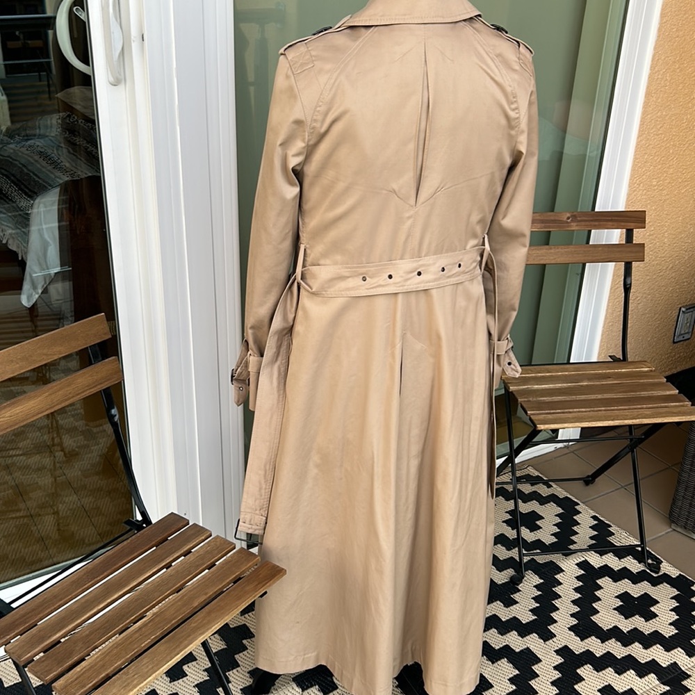 EUC Fox Run Military Grade Full Length Trench with Removable Liner + Belt - Picture 4 of 7